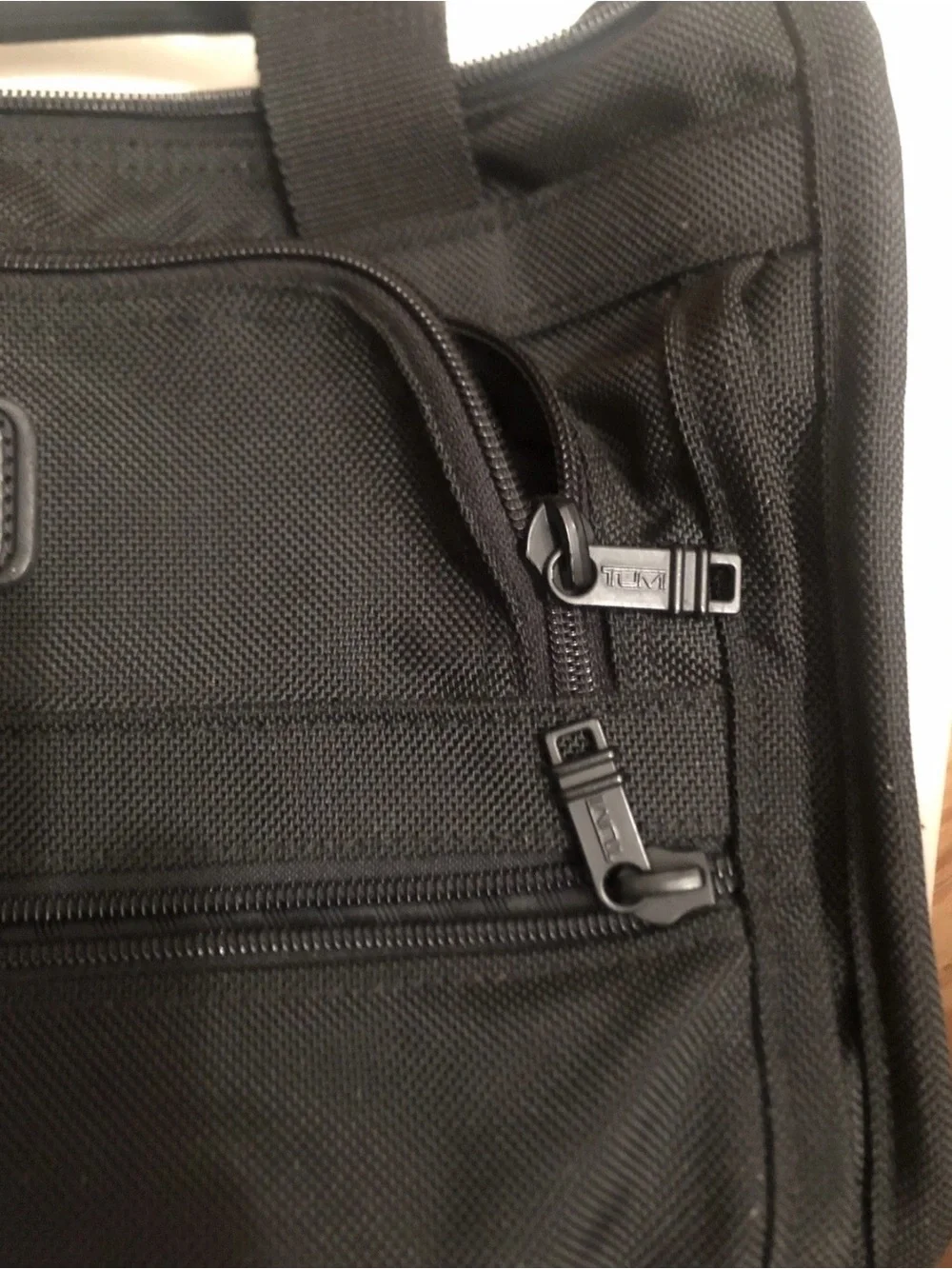 Tumi Alpha Deluxe Ballistic Nylon Portfolio Bag Fits Laptop (Made In USA)